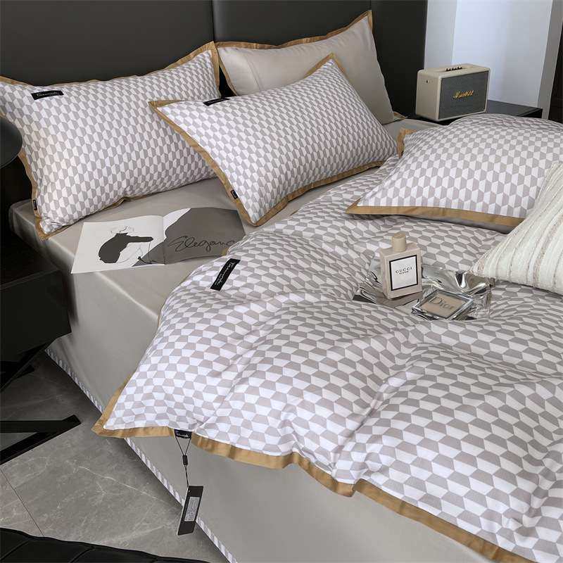 2022秋冬季高端100s长绒棉磨毛四件套数码印花格子保暖床笠南通市,3C数码配件,其它配件,淘宝优惠券,粉丝福利购,淘宝优惠卷