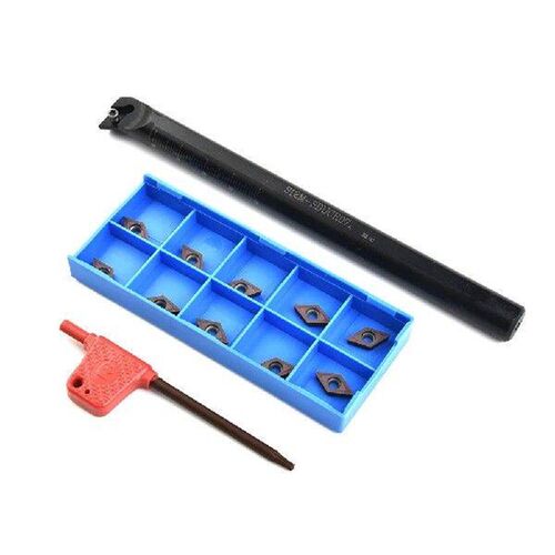 Practical Turning Tool Bar Holder + DCMT0702 Carbide Insert