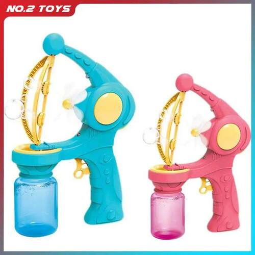 Blowing Large Bubbles Automatic Bubble Gun with Liquid Toys