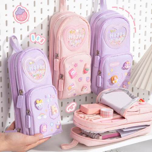 High Appearance Level Large-capacity Schoolbag And Pen Case