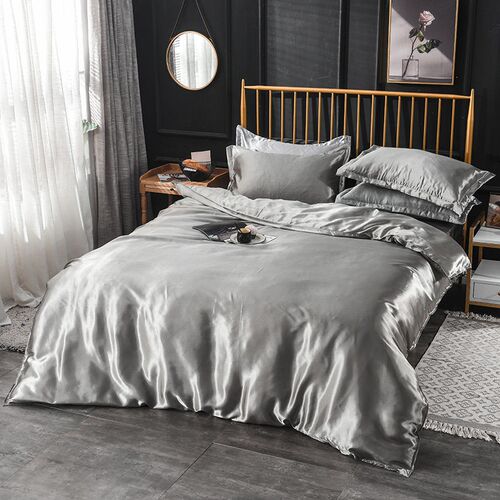 Solid Color Washed Silk Ice Silk Dyed Imitation Silk Four-pi