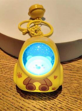 Cute Bear Bag Small Night Light Keychains Kawaii Bags Hang W