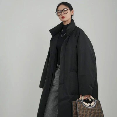 Long Parkas Winter Women Clothing Windproof Outerwear Warm T