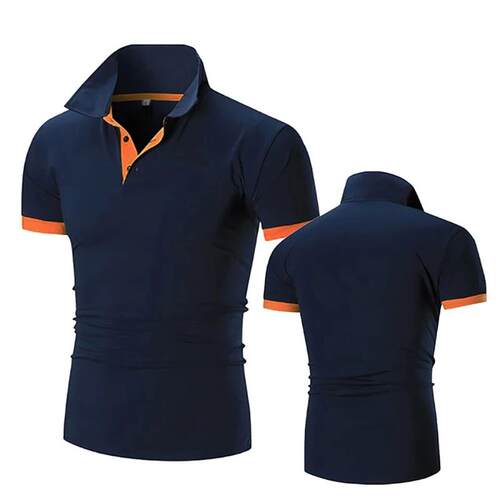 Summer New Mens Collar Hollow Short-sleeved  Shirt Breathab