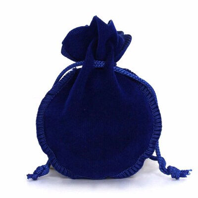 Louleur Drawstring Velvet Bag Drawstring Calabash Pouch Jewe