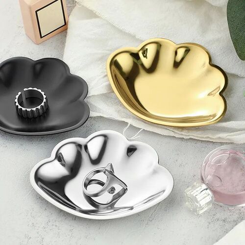 Korean Style Stainless Steel Storage Tray Dessert Plate Nut