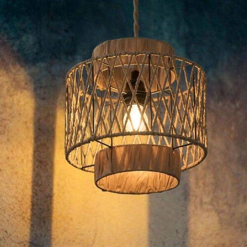 Weave Rope Lampshade Pendant Light Cover Dustproof DIY