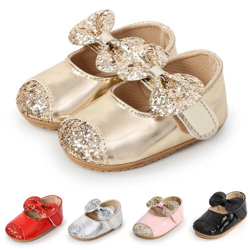 Baywell Baby Girl Shoes + Hair Band Infant Toddler Fashion P