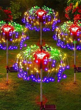 Outdoor LED Solar Firework Lights Garden Decoration Fairy Li