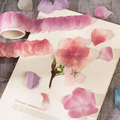 200PCS/Roll Sticker Adorable Flower DIY Scrapbook Petals贴纸