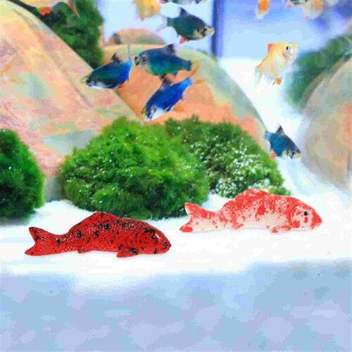 20 Pcs Koi Decorations Aquarium Fish Tank Compact Figure