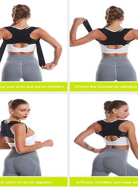 Adjustable Posture Corrector  Back Brace Shoulder Support Co