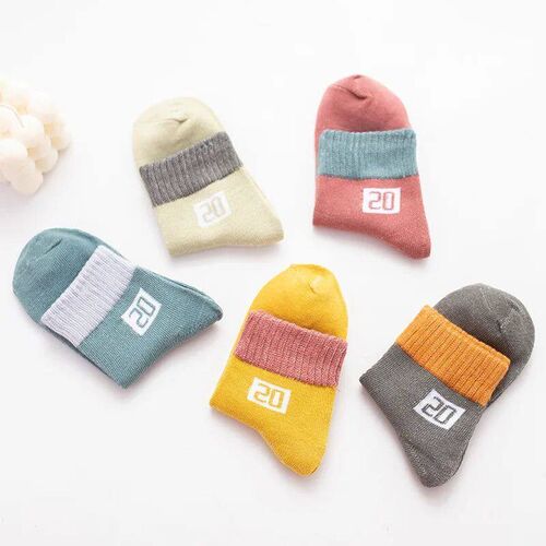 5 Pairs Per Lot Kids Socks Autumn Winter Children Cotton Car