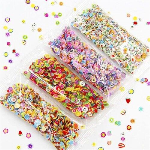 1000Pcs Clay Resin Filling Craft Fruit Leaf Flower Pattern