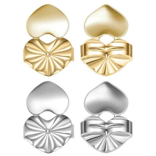 Love Heart Stud Back  Lifters Adjustable Earring Lifts Ear L
