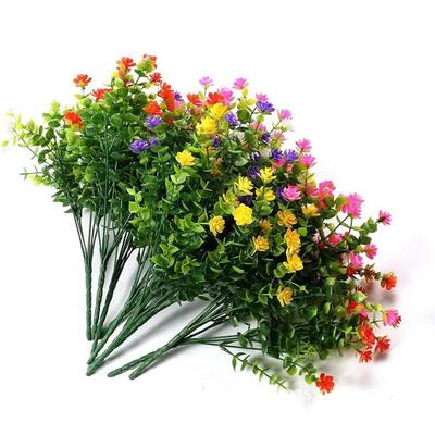 1 Bundle Outdoor UV Resistant Artificial Flowers Greenery Sh