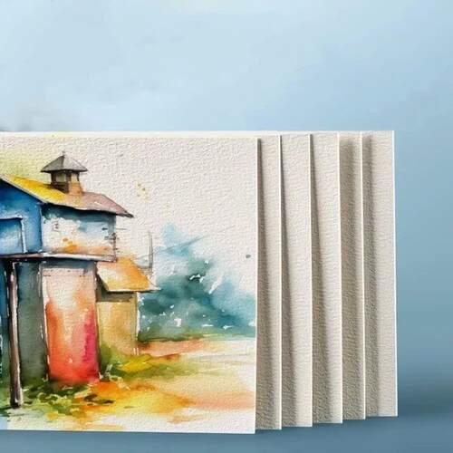 25 Sheets Square/Round Watercolor Paper 300g Cotton High Qua