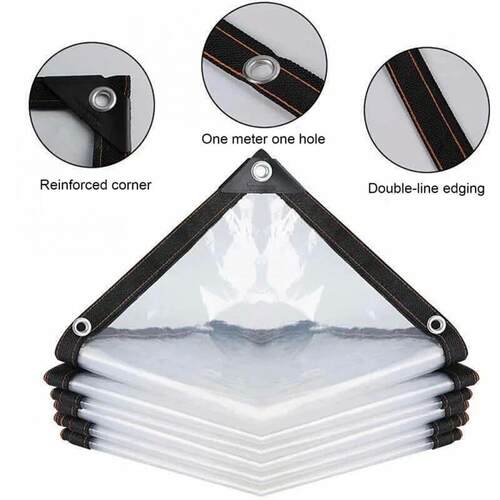 Gardening Transparent Plastic Shelter Film, Waterproof Tarp