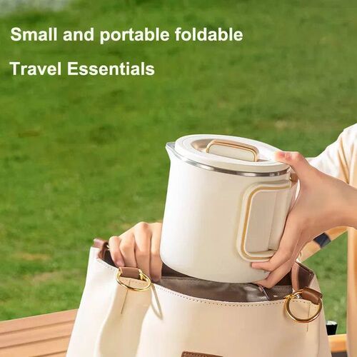 New 800ml Small Portable Electric Kettle Foldable 3 in 1 Mul
