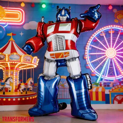 1PC Creative Optimus Prime Shape Aluminum Foil Balloon