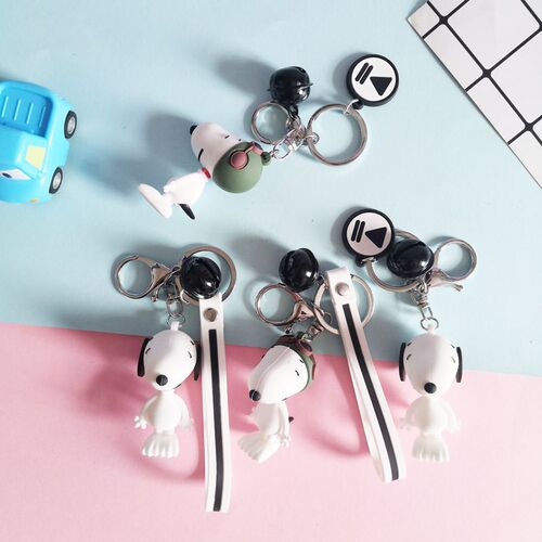 Cute girl heart key chn dog Charlie cartoon car metal key ch