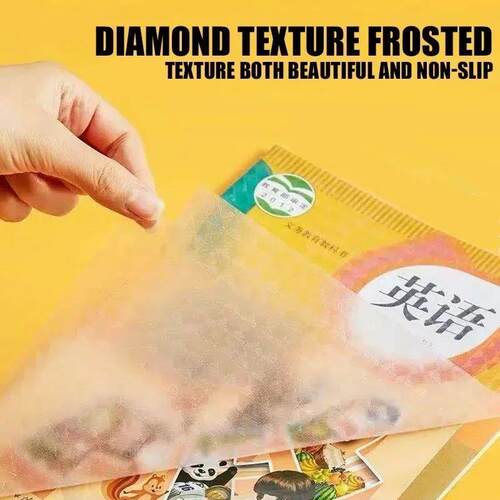 10PCS S/M/L Waterproof Book Wrapper Transparent Self-Adhesiv