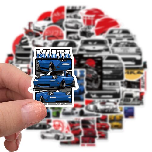 25/50PCS JDM Retrofit Racing Car Graffiti ers Laptop Guitar