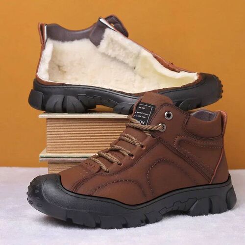 Snow Boots Protective Wear-resistant Sole Man Boots wool War