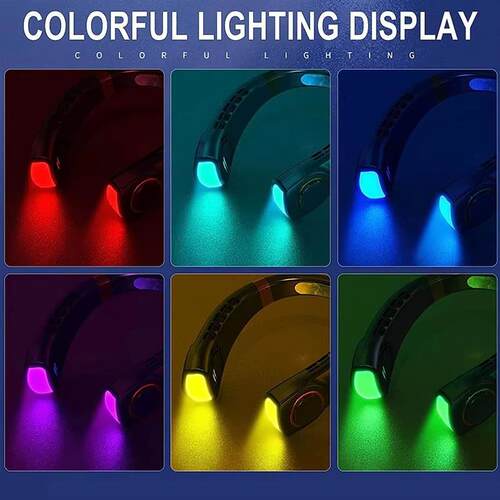 2025 Hanging Neck Fan Portable Bladeless Neck Fan Air Cooler