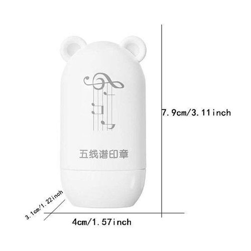 Music Notation Wheel Stamp Portable for Office School