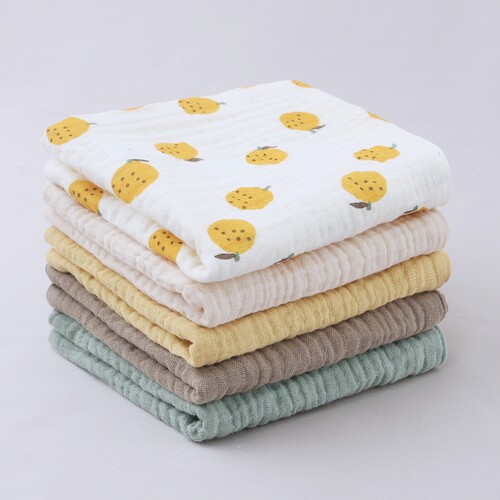 5 Pcs Towel Baby Face cloth Baby Bath Towel Handkerchief Cot