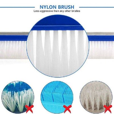 4X Pool Brush, Swimming Pool Wall & Tile Brush 18 Inch