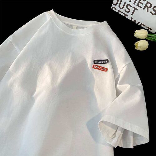 Summer New tendy Letter Loose Round Neck Short-sleeved T-shi