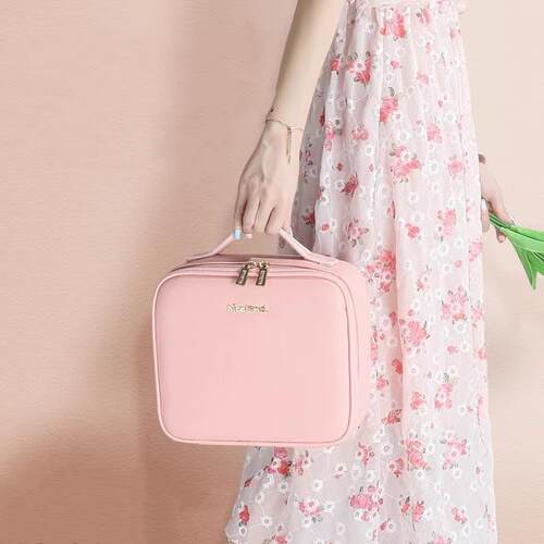 2023 Smart LED Cosmetic Case with Mirror Cosmetic Bag Large