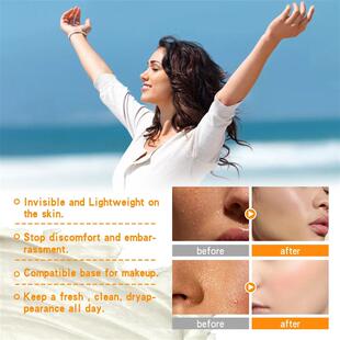 Face Antiperspirant Cream Odor Cleaning Skin Drying Oil Cont