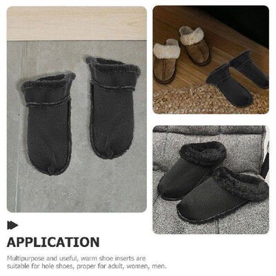 Removable Cotton Covers Plush Shoe Inserts Shoes Fuzzy Hole