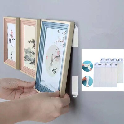 Punch-free Frame Tape Strips Assorted Mounting Self Adhesive