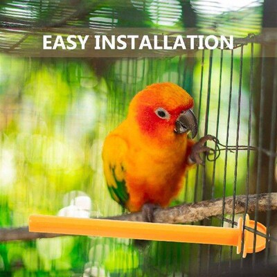 10 Pcs Striped Bass Bird Standing Stick Cages Feeders