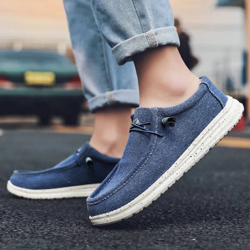 Large Size Outdoor Mens Casual Denim  Shoes Vulcanize Shoes图片
