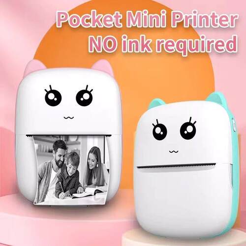 New Mini portable thermal printer print photo pocket thermal