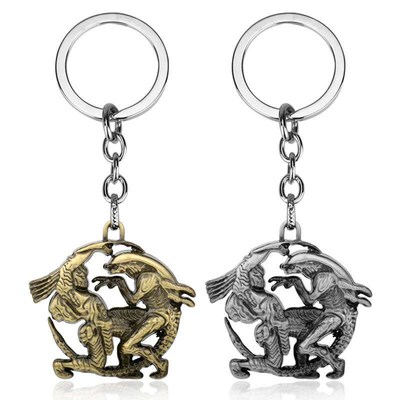 Movie Restore Scene Aliens Predator AVP Keychain Alien Queen