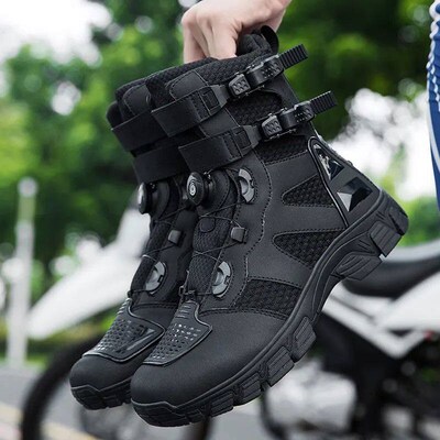 Mens Motorcycle Boots High Quality Breathable Motocross Sho