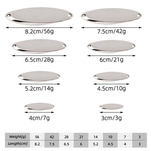 1pcs 3g 7g 14g 21g 28g 56G Metal Spinner Spoon Fishing Lure