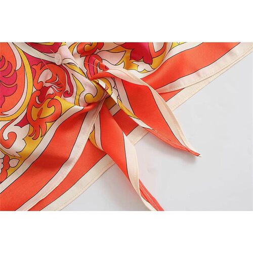 Willshela Summer Two Piece Set Woman Printed Cropped Shirt