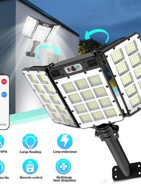LED Solar Lights 800LED Outdoor Adjustable 3 Modes Motion Se