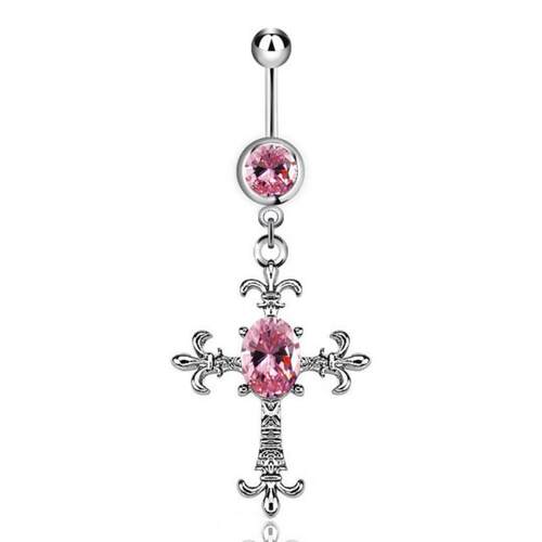 1Pcs 14G Stainless Steel Butterfly Navel Belly Button Rings