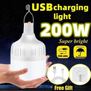 1246810pcs Camping Light USB Rechargeable LED Emergency Lamp