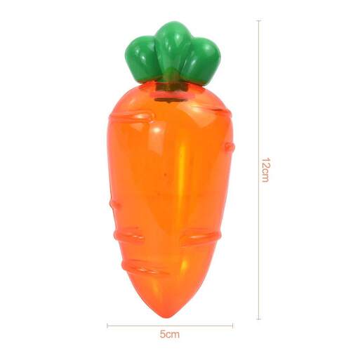 3/6Pcs Easter Plastic Carrot Candy Box Creative Clear Gift B