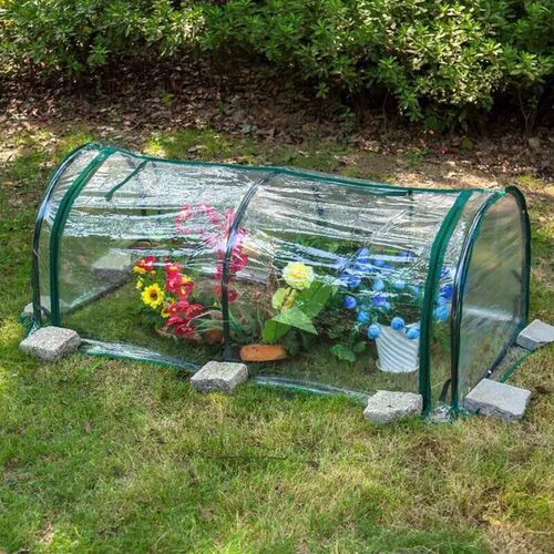 Transparent Garden Warmer Cover PVC Flower Plant Insulated W