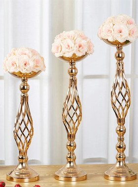Flowers Metal Candle Holders Wedding Centerpiece Flowers Vas